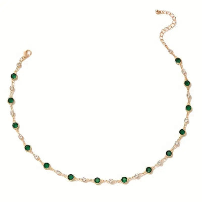 Emerald Whisper Choker – Elegance in Balance