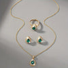 Emerald Teardrop Jewelry Set – Grace of Renewal