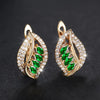 Emerald Leaf Earrings – Nature’s Grace