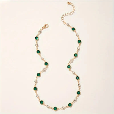 Emerald Whisper Choker – Elegance in Balance