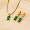 Emerald Glow Jewelry Set – Radiance & Elegance
