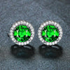 Emerald Halo Earrings – Light of Renewal