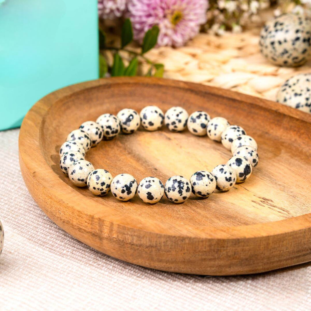 Dalmatian Jasper Joy Bracelet – Playful Spirit