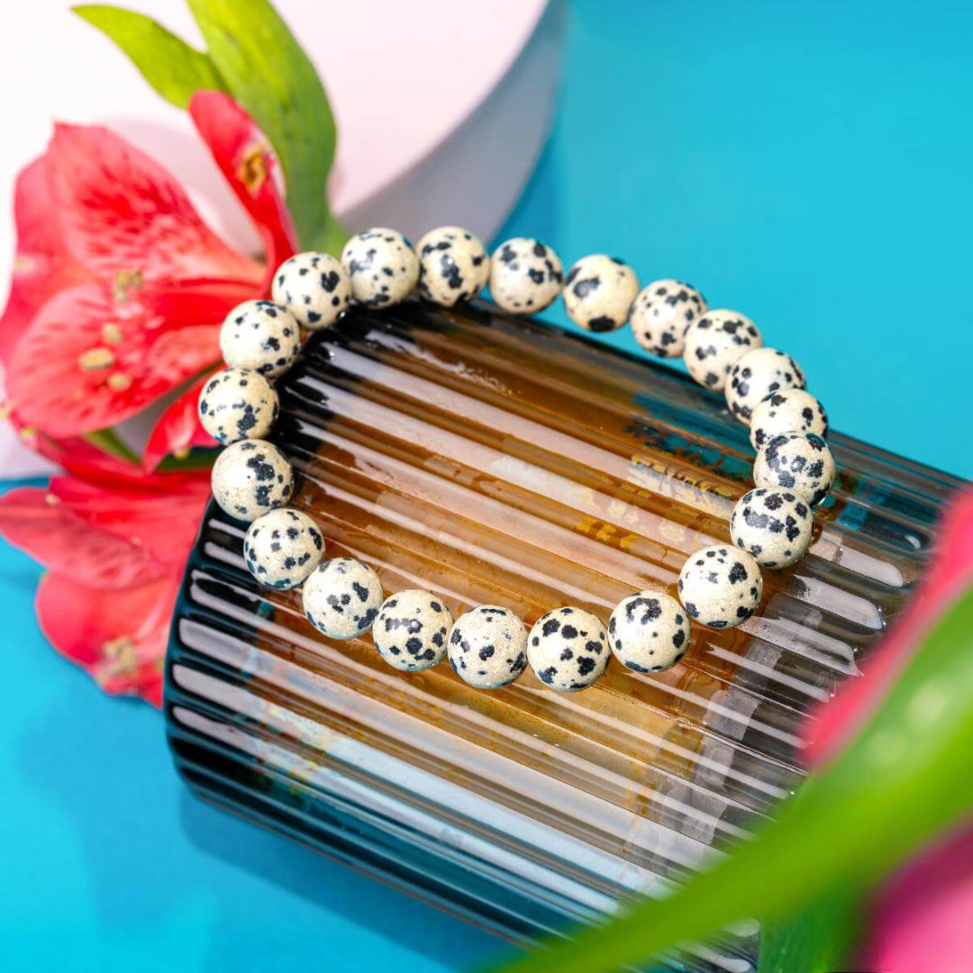 Dalmatian Jasper Joy Bracelet – Playful Spirit