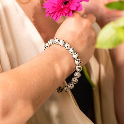 Dalmatian Jasper Joy Bracelet – Playful Spirit