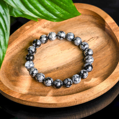 Snowflake Obsidian Bracelet – Calm Within the Storm