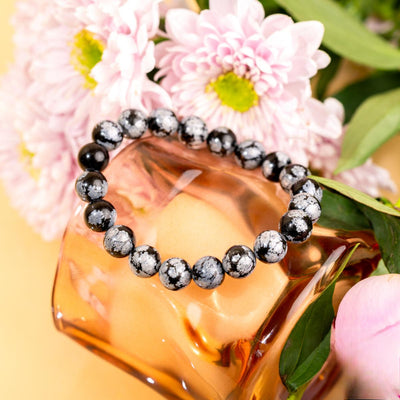 Snowflake Obsidian Bracelet – Calm Within the Storm