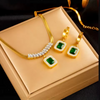 Emerald Square Set – Radiance of Renewal