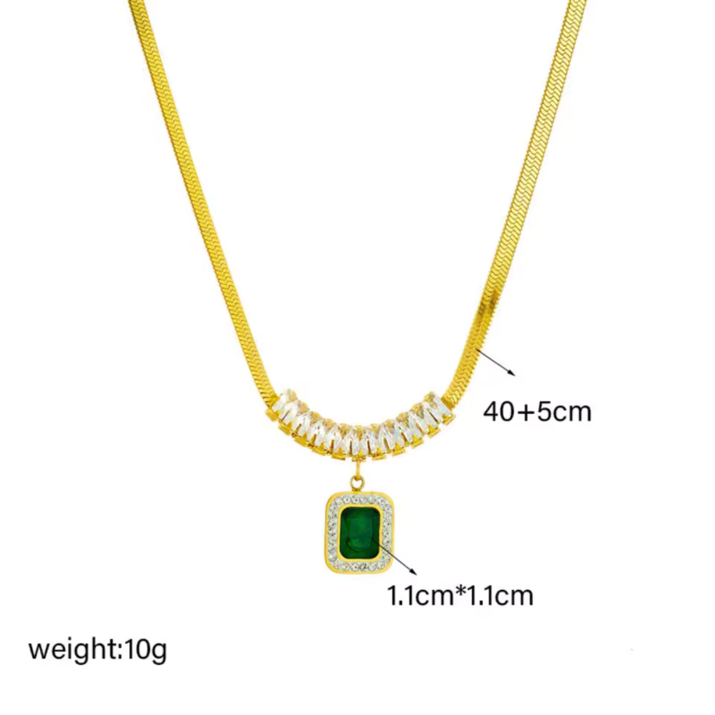 Emerald Square Set – Radiance of Renewal