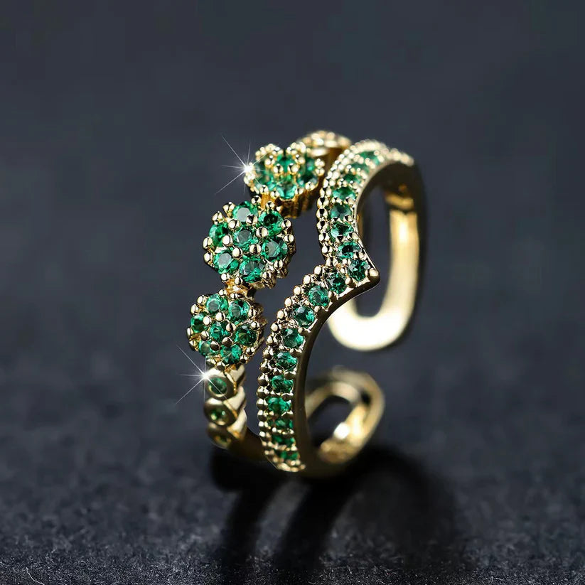 Emerald Crown Ring – Power & Grace