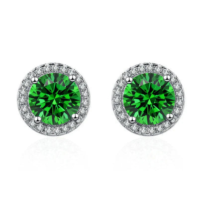 Emerald Halo Earrings – Light of Renewal