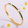 Emerald Line Bangle – Strength in Simplicity