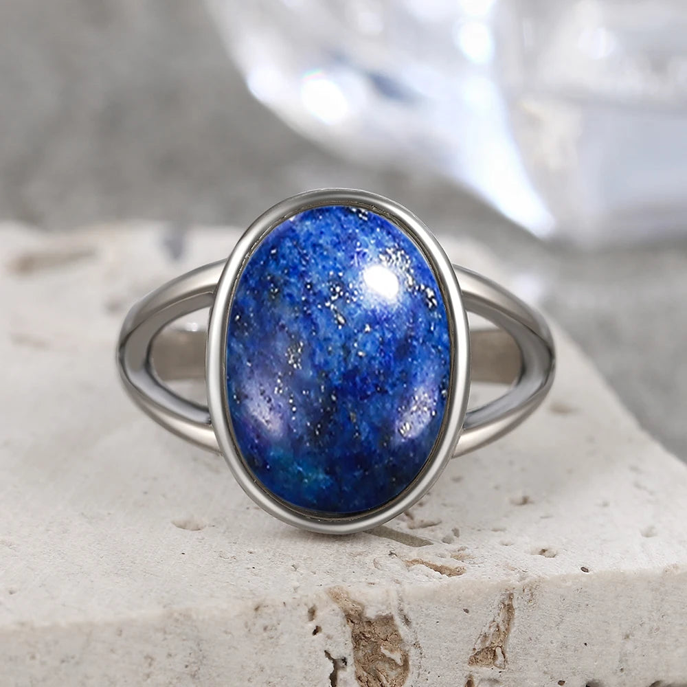 Larimar Stone Ring – Tranquility