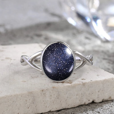 Larimar Stone Ring – Tranquility