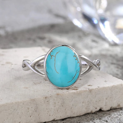 Larimar Stone Ring – Tranquility