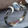 Vintage Bohemian Triple Moon Ring – Luna Glow