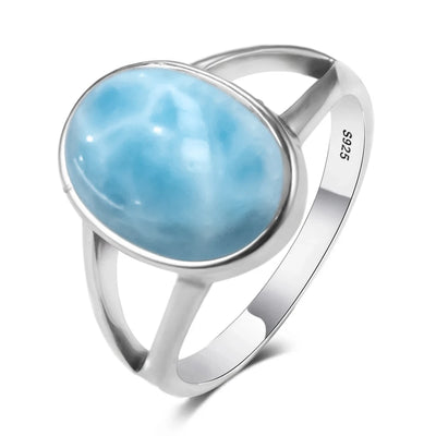 Larimar Stone Ring – Tranquility
