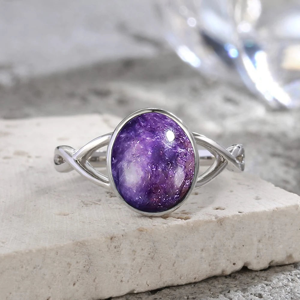 Larimar Stone Ring – Tranquility