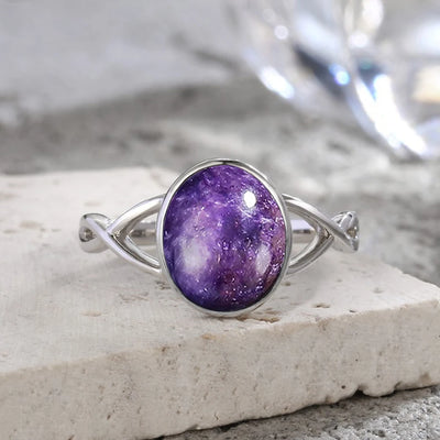 Larimar Stone Ring – Tranquility