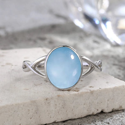 Larimar Stone Ring – Tranquility