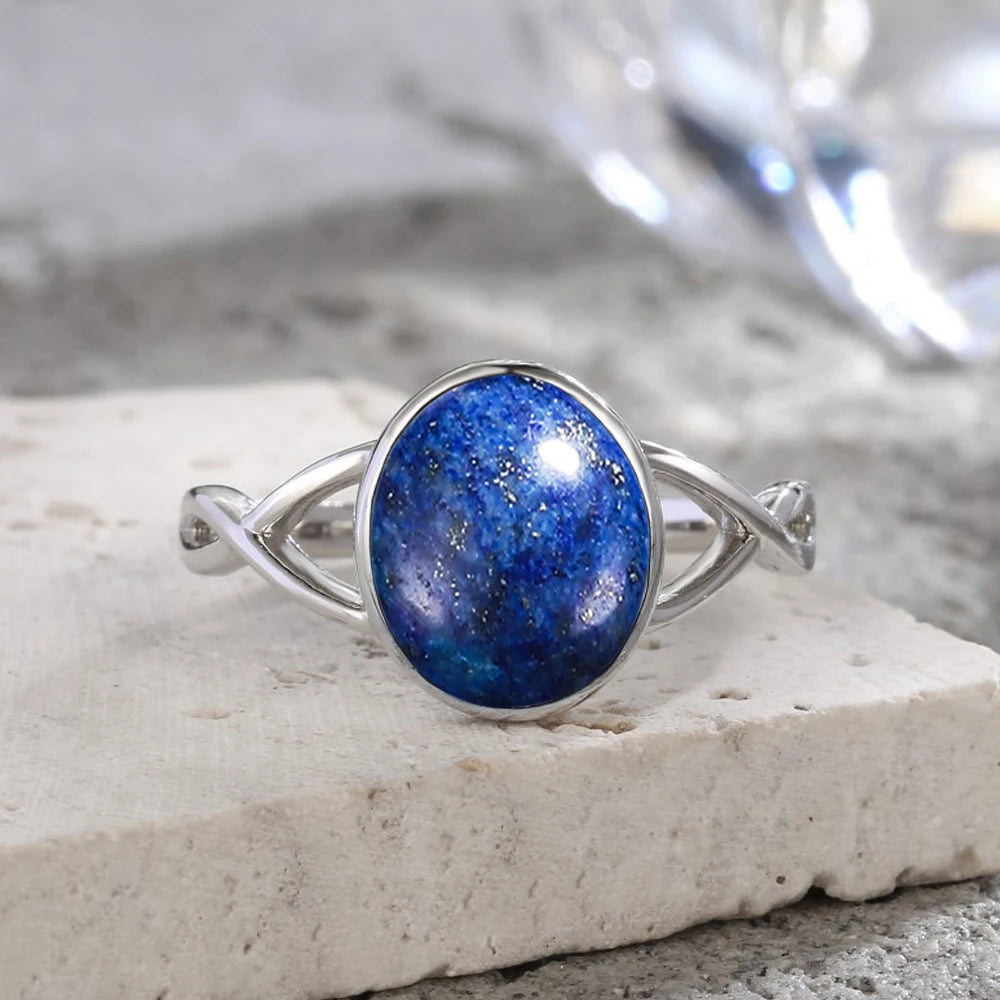 Larimar Stone Ring – Tranquility