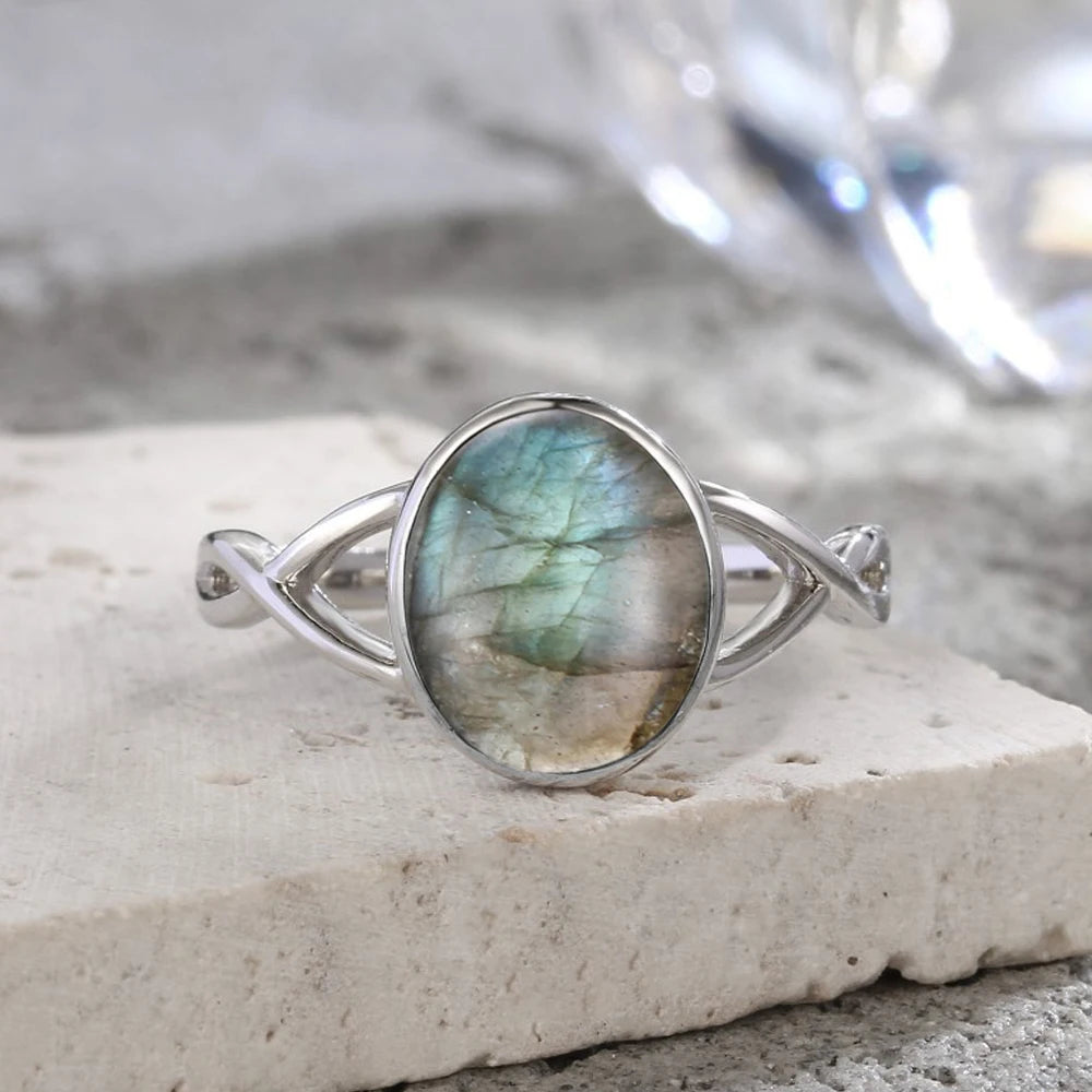 Larimar Stone Ring – Tranquility