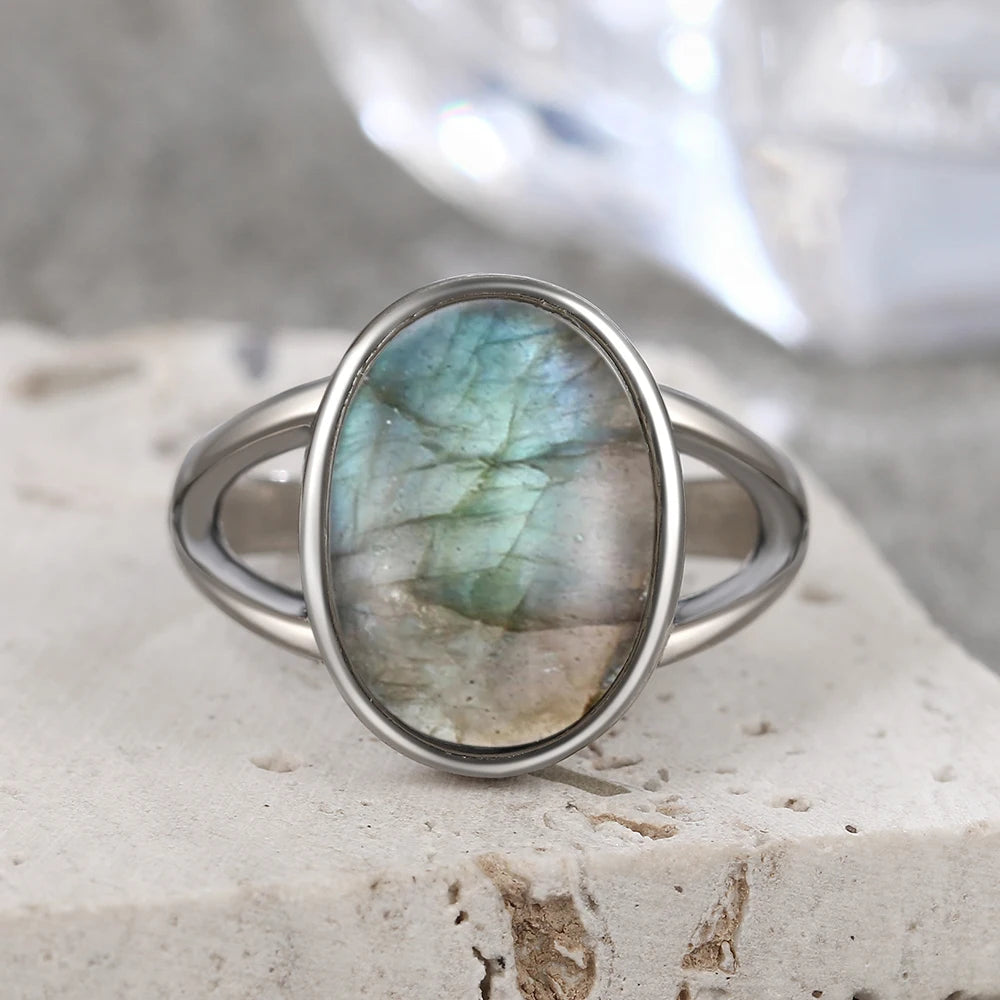 Larimar Stone Ring – Tranquility