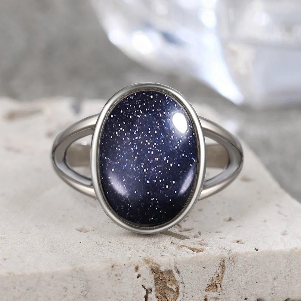 Larimar Stone Ring – Tranquility
