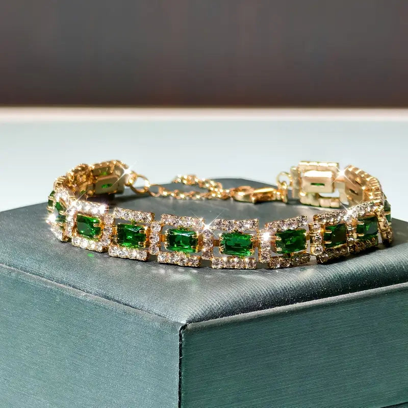 Emerald Elegance Bracelet – Strength in Grace