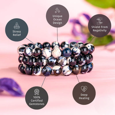 Orca Agate Bracelet – Stone of Inner Peace & Strength
