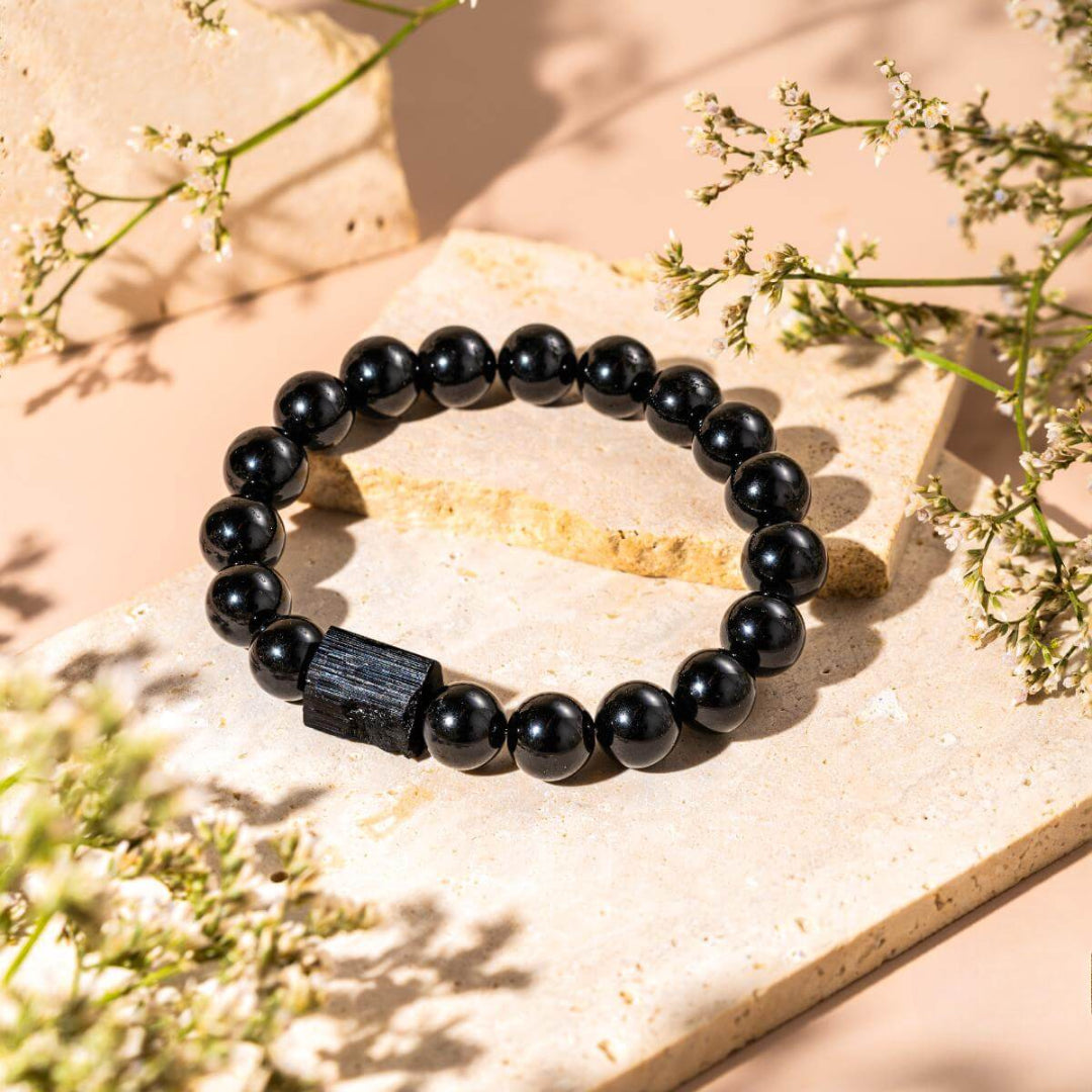 Black Tourmaline Protection Bracelet - Shield of Serenity