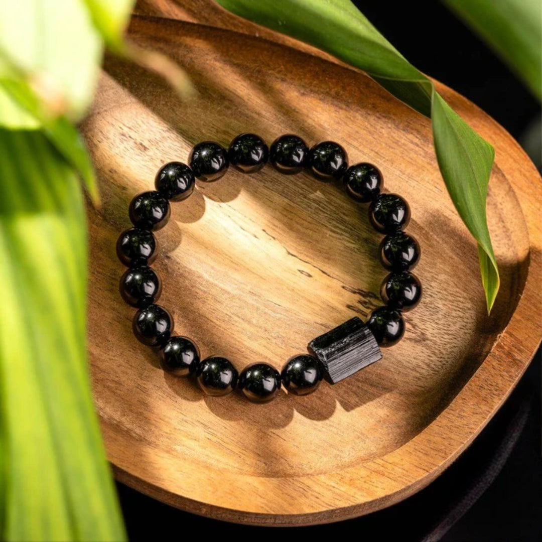 Black Tourmaline Protection Bracelet - Shield of Serenity
