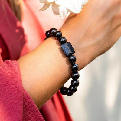 Black Tourmaline Protection Bracelet - Shield of Serenity