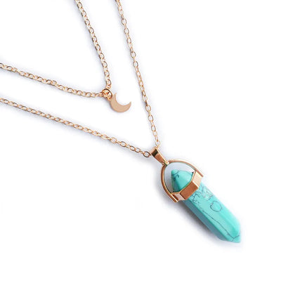 Celestial Crystal Point Necklace – Strength & Serenity