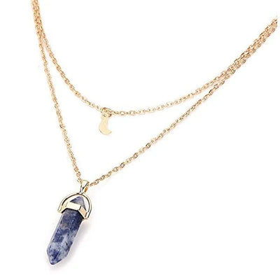 Celestial Crystal Point Necklace – Strength & Serenity