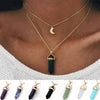 Celestial Crystal Point Necklace – Strength & Serenity