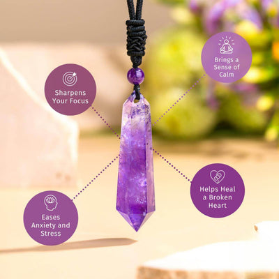 Amethyst Point Necklace – Clarity & Calm