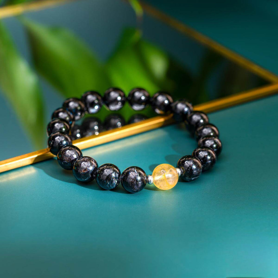Obsidian & Citrine Harmony Bracelet – Radiance & Protection