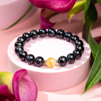 Obsidian & Citrine Harmony Bracelet – Radiance & Protection