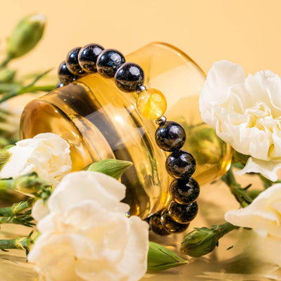 Obsidian & Citrine Harmony Bracelet – Radiance & Protection