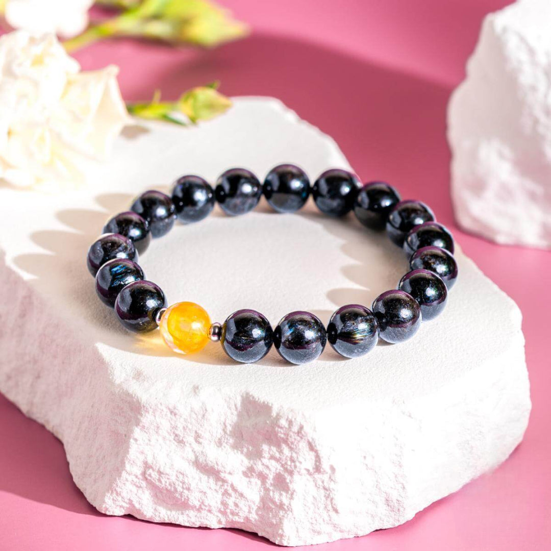 Obsidian & Citrine Harmony Bracelet – Radiance & Protection