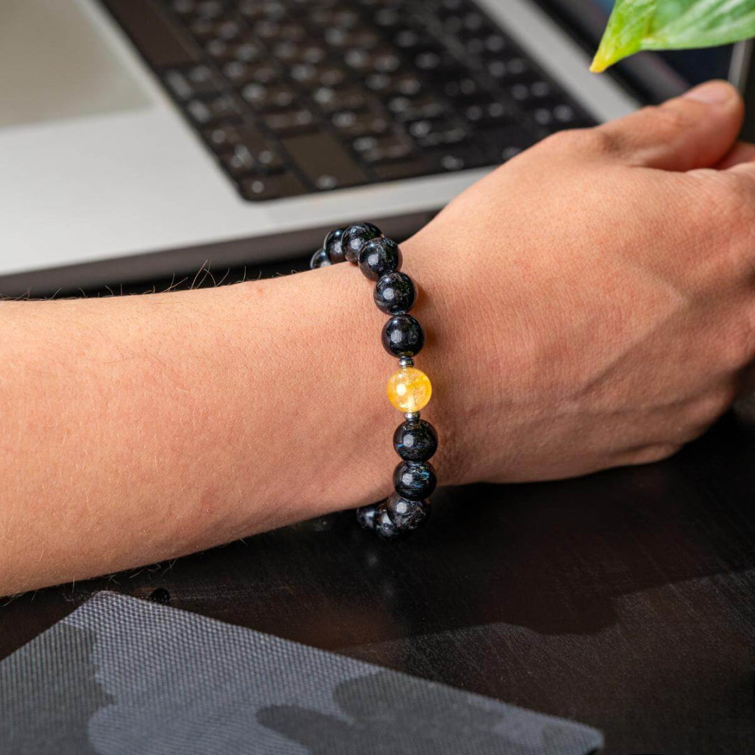 Obsidian & Citrine Harmony Bracelet – Radiance & Protection