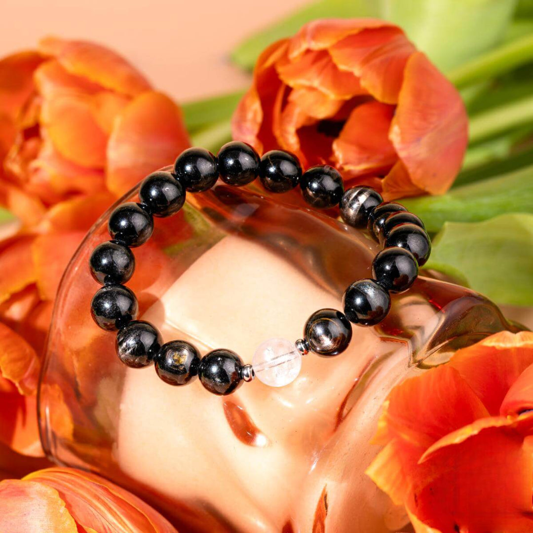 Grounded Clarity Bracelet – Hematite & Clear Quartz