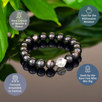Grounded Clarity Bracelet – Hematite & Clear Quartz