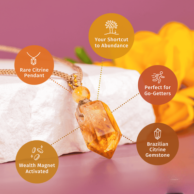 Golden Radiance Necklace – Citrine Crystal of Joy